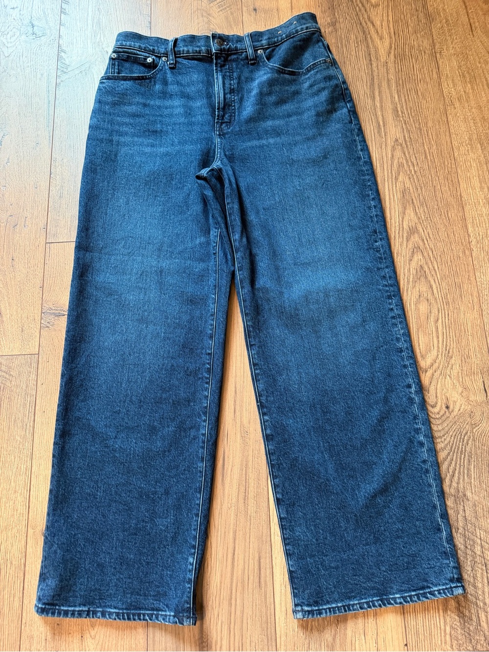 Madewell The Perfect Vintage Wide-Leg Jeans | Size 30 | Dark Wash High-Rise